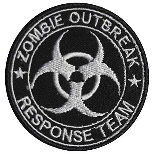 Zombie Outbreak Superhelden Bestickter Aufnäher zum Aufbügeln oder Aufnähen für Kleidung etc. von Pro Armour