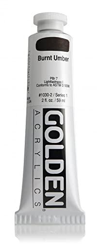 Pro-Art Wandbild Golden Heavy Body Acrylfarbe 2 Oz -Burnt Umber von Golden Artist Colors