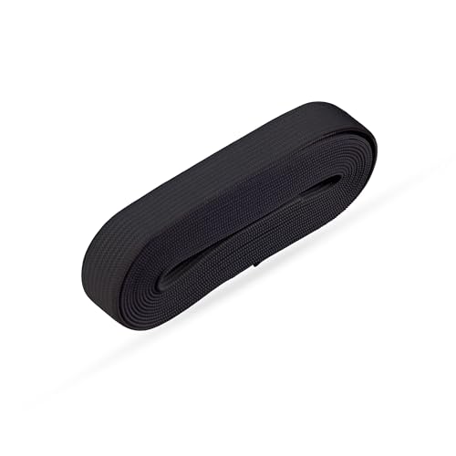 Pro Home Gummiband (Länge: 2,5m) - versch. breiten - Gummibänder DIY Nähen Elastisches Band stabil - Basteln Handwerk Gummilitze - Nähband 250cm x 1,5cm - Schwarz von Pro Home