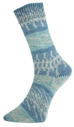 Pro Lana Fjord Socks Farbe 196, Sockenwolle musterbildend, Wolle Norwegermuster zum Stricken, 100g, 400m von theofeel