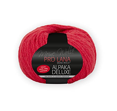 PRO LANA Alpaka Deluxe - Farbe: Rot (30) - 50 g/ca. 150 m Wolle von PRO LANA