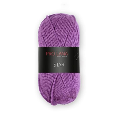 Pro Lana Wolle Star, Acryl, Violett, 50 g von Pro Lana