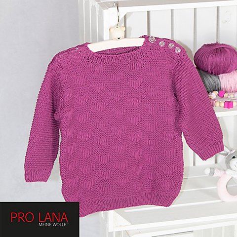 Strickanleitung – Baby Pulli aus Pro Lana Baby Cotton Organic von Pro Lana