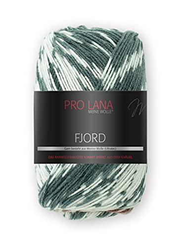 Unbekannt Lana Fjord Farbe 92, Wolle musterbildend, Wolle Norwegermuster zum Stricken, 092, 092 von Pro Lana