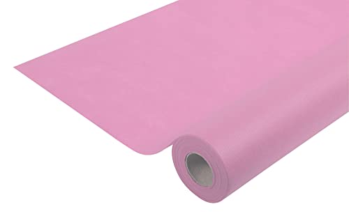 Pronappe Tischdecke R780620I 5er Pack Einweg-Tischdecken aus Spunbond-Vlies Länge 6m Breite 1,20m (pro Rolle) Farbe Bonbonrosa Reißfestes, wasserabweisendes und abwischbares Material von Pro Nappe