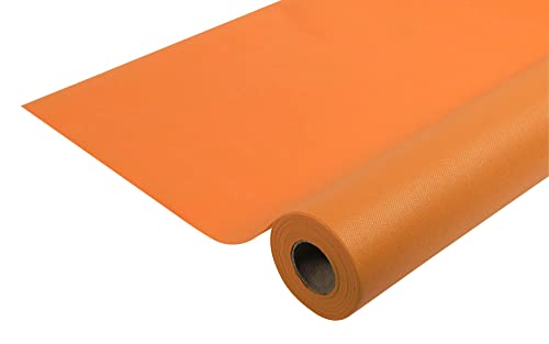 Pronappe Tischdecke R780647I 5er Pack Einweg-Tischdecken aus Spunbond-Vlies Länge 6m Breite 1,20m (pro Rolle) Farbe Mandarine Reißfestes, wasserabweisendes und abwischbares Material von Pro Nappe