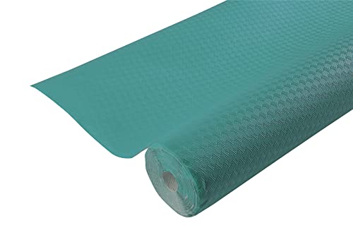 Pronappe Tischdecke 802084I Einweg-Tischdecke aus geprägtem Papier, einzigartige, ästhetische und tiefe Prägung Länge 20m Breite 1,20m (pro Rolle) Farbe Entenblau hergestellt in Frankreich von Pro Nappe