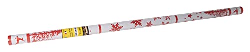 Pronappe Tischdecke R480681I 12er Pack Einweg-Tischdecken aus Damastpapier Länge 6m Breite 1,20m (pro Rolle) Rotes Weihnachtsdekor Damastpapier mit universellem Muster Chic und Klassik von Pro Nappe