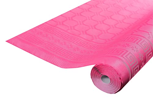 Pronappe Tischdecke R482588I Einweg-Tischdecke aus Damastpapier Länge 25m Breite 1,20m (pro Rolle) Farbe Hortensie Damastpapier mit universellem Muster schick und klassisch von Pro Nappe