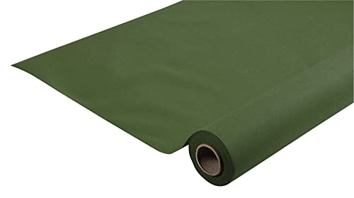 Pronappe Tischdecke R580607I Einweg-Tischdecke Länge 6m Breite 1,20m (pro Rolle) Farbe Tannengrün Airlaid Vliesstoff, Material mit Textileffekt und perfektem Fall, stoffähnlich von Pro Nappe