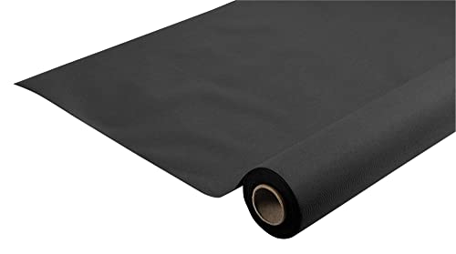 Pronappe Tischdecke R772521I Einweg-Tischdecke aus Spunbond-Vlies Länge 25m Breite 1,80m (pro Rolle) Farbe Schwarz Reißfestes, wasserabweisendes und abwischbares Material von Pro Nappe