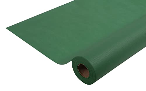 Pronappe Tischdecke R781007I Einweg-Tischdecke aus Spunbond-Vlies Länge 10m Breite 1,20m (pro Rolle) Farbe Tannengrün Reißfestes, wasserabweisendes und abwischbares Material von Pro Nappe