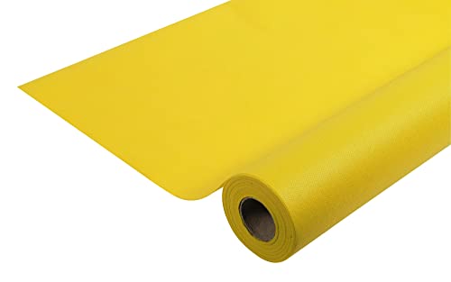 Pronappe Tischdecke R781024I Einweg-Tischdecke aus Spunbond-Vlies Länge 10m Breite 1,20m (pro Rolle) Farbe gelb Material reißfest, wasserabweisend und abwischbar von Cogir