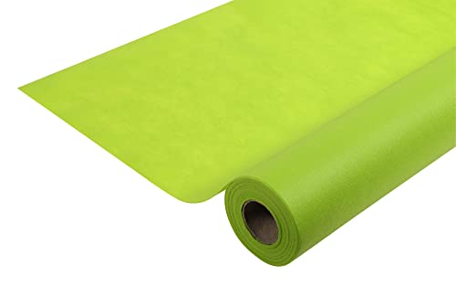 Pronappe Tischdecke R781031I Einweg-Tischdecke aus Spunbond-Vlies Länge 10m Breite 1,20m (pro Rolle) Farbe Kiwigrün Reißfestes, wasserabweisendes und abwischbares Material von Cogir