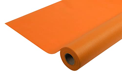 Pronappe Tischdecke R781047I Einweg-Tischdecke aus Spunbond-Vlies Länge 10m Breite 1,20m (pro Rolle) Farbe Mandarine Reißfestes, wasserabweisendes und abwischbares Material von Pro Nappe