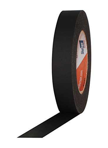 ProTapes 306P743160MSW Shurtape P743 Foto-Klebeband, 2,5 cm x 60 m, Schwarz von Pro