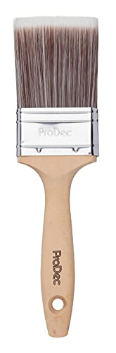 ProDec Premier 63 mm - professioneller synthetischer Pinsel für Glatte Lackierung mit Dispersions-, Glanz- und Satinfarben auf Wänden, Decken, Holz und Metall von ProDec