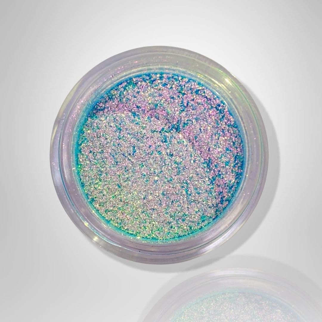 Aquamarin Multichrome Pigment Lidschatten, Farbwechsel Magical Eye Makeup Chamäleon Duochrome Beauty Geschenk 1G von ProGlitzuk