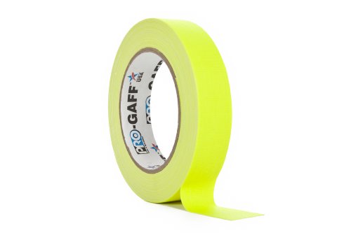 ProTapes/Permacel Klebeband, fluoreszierend, 24 mm x 22,8 m gelb von ProTapes/Permacel