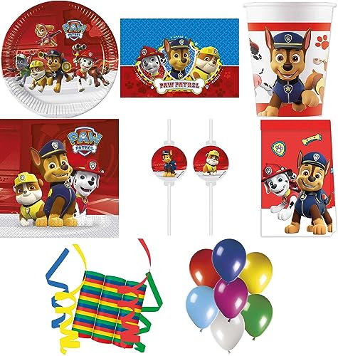 157-tlg. Set Kindergeburtstag Party Feier Fete Deko Motto Paw Patrol Ready for Action von Procos