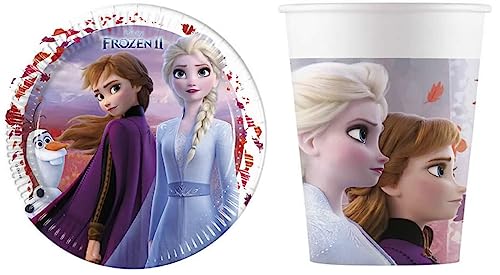 16-tlg Set Kindergeburtstag Party Feier Fete Deko Motto Frozen 2 von Procos