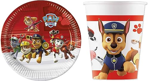 16-tlg. Set Kindergeburtstag Party Feier Fete Deko Motto Paw Patrol Ready for Action von Procos