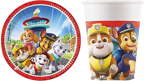 16-tlg. Set Kindergeburtstag Party Feier Fete Deko Motto Paw Patrol Rescue Heroes von Procos