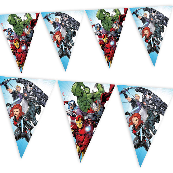 Avengers - Wimpelkette, 1 Stk, 2,3m von Procos