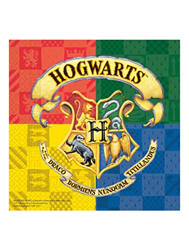 Harry Potter-Servietten Hogwarts Zauberlehrling 20 Stück bunt 33 x 33 cm - Multicolore von Procos