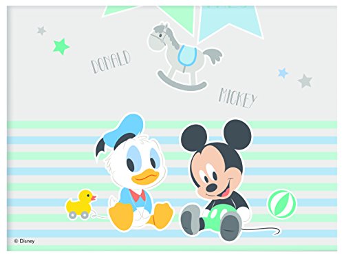 Kunststofftischdecke Baby Mickey und Donald 120cm x 180cm von Procos