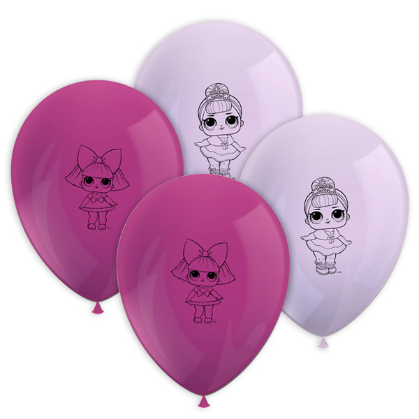 LOL Surprise Luftballons im 8er Pack, Ø30cm von Procos