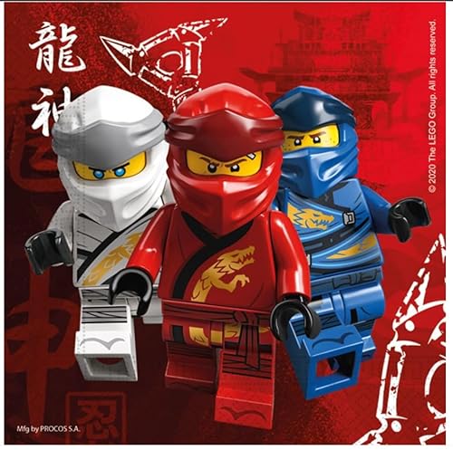 Lego Ninjago Servietten, 20 Stück von Procos