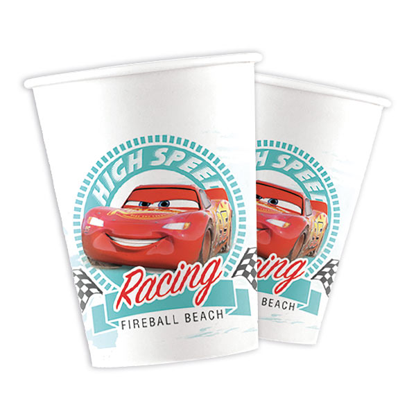 Lightning McQueen Partybecher, 8 Stk., 200ml von Procos