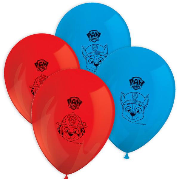 Luftballons "Paw Patrol", 8 Stk., 30cm von Procos