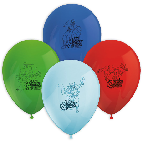 Luftballons "The Avengers", 8 Stk., 30cm von Procos