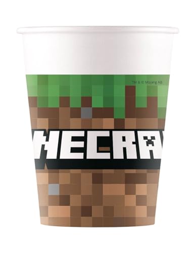 Minecraft Party 8 Becher von Procos