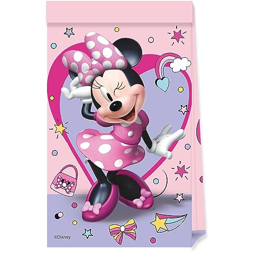 Procos Maus Folat 93836P Kleine Tüten FSC Minnie Mouse-4 Stück, Cartoon, Mehrfarben, S von Procos