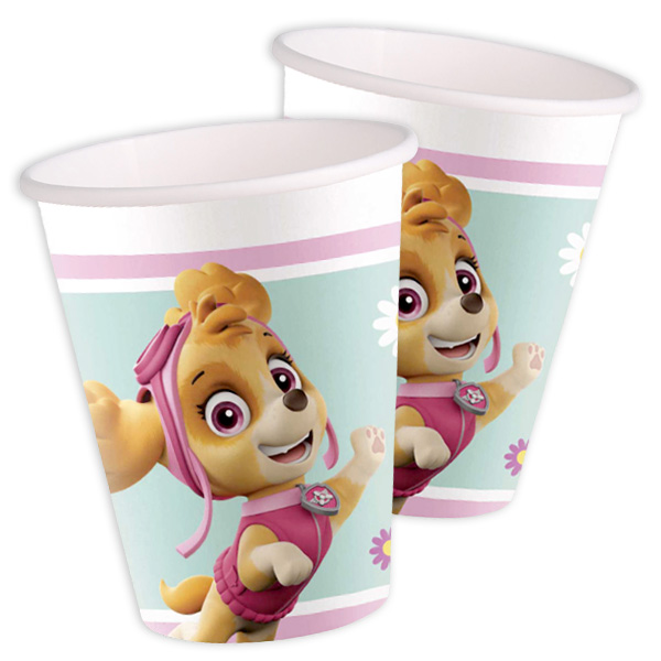 Paw Patrol Girls Partybecher, 8 Stk., 200ml von Procos