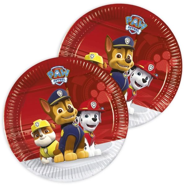 Paw Patrol Kuchenteller, 8 Stk, 19,5cm von Procos