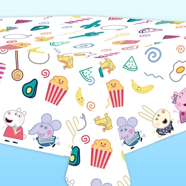 Peppa Pig Kindertischdecke, 1 Stk, 120cm x 180cm von Procos