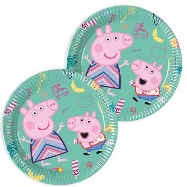 Peppa Pig Kuchenteller 8er Pck, 20cm von Procos