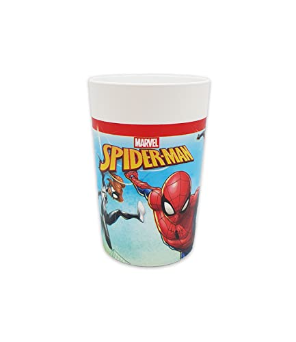 Procos 92848 - Mehrwegbecher Spiderman, 2 Stück, Fassungsvermögen 230 ml, wiederverwendbar, Partygeschirr von Procos