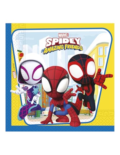 Procos Spidey & Seine Super Freunde 20 Servietten | Spiderman von Procos