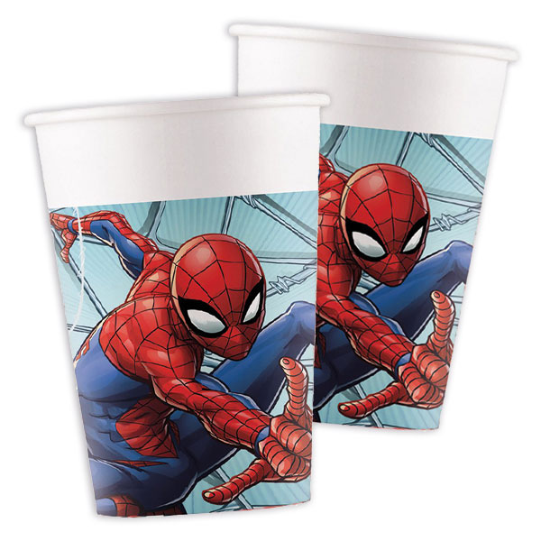 Spiderman Pappbecher, 8 Stk., 200ml von Procos