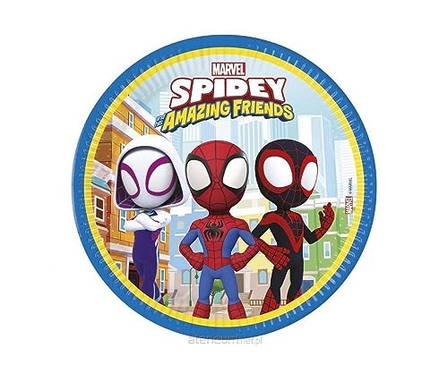 Spidey & seine Super Freunde 8 grosse Teller | Spiderman von Procos