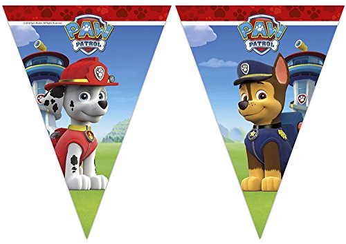 Procos 81369 Wimpelkette für Party, Paw Patrol, mehrfarbig, PR89507 von Procos