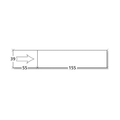 1000 Frankieretiketten, 1 Vorderseite, Format 155 x 39 mm. von Produit Neutre