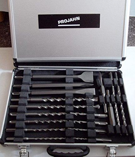 Projahn 99982 ECO Hammerbohrer-Meißel-Set, SDS plus, 17 Teilige von Projahn