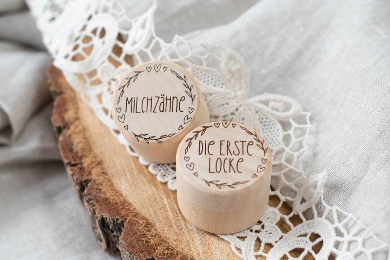 Personalisierte Milchzahndose , Erste Locke , Zahdose Aus Holz, Milchzahndose, , Milchzahnbox von ProjectBowShop