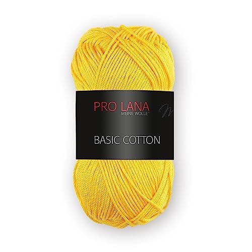 Pro Lana Basic Cotton 50g - Farbwahl (22 - gelb) von PRO LANA